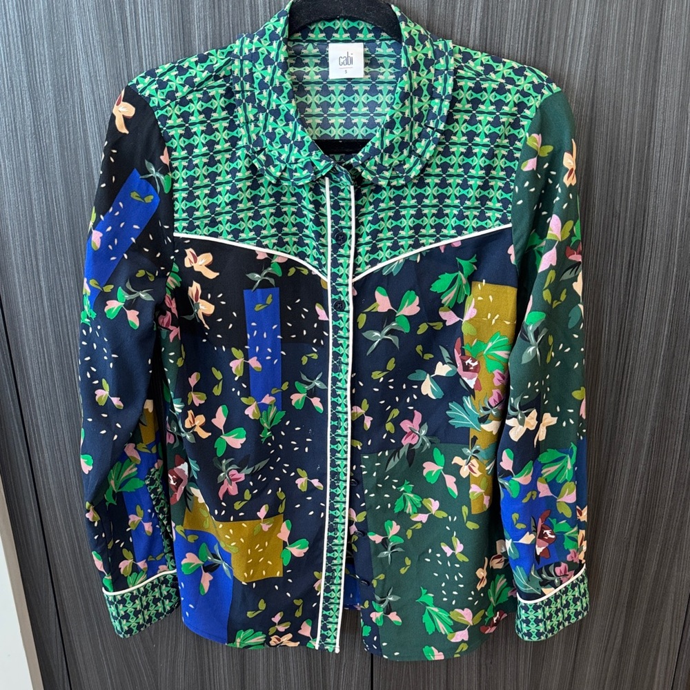 CAbi Multicolor Floral Jacket